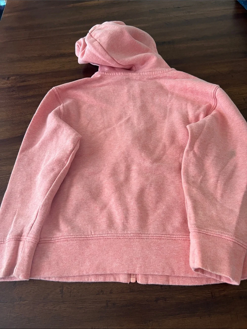 Kids Zip-Up Hoodie - Salmon Color